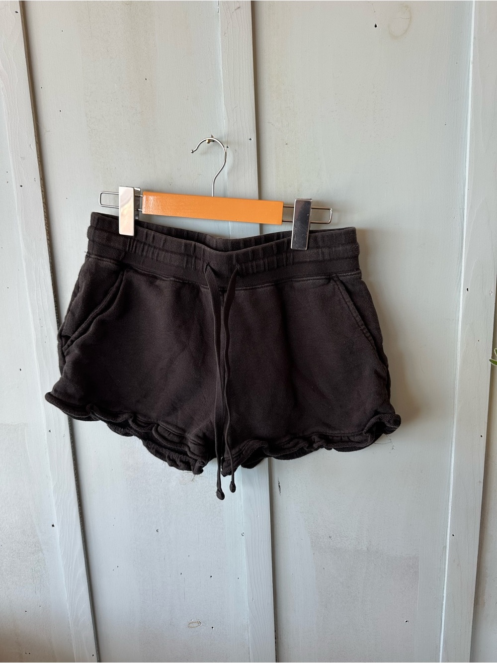 Rebecca Minkoff Black Ruffle Hem Casual Shorts - Picture 3 of 9